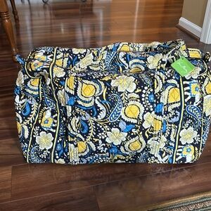 Vera Bradley Vintage Ellie Blue Large duffel bag
